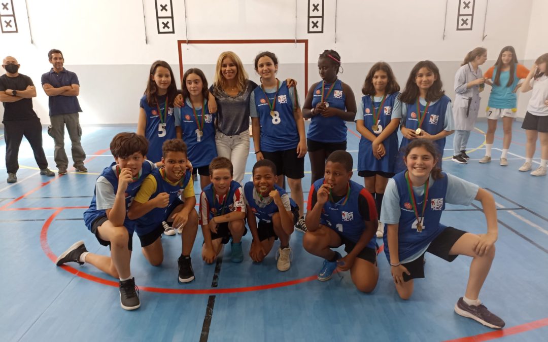 Desporto Escolar – 1.º  Lugar Basquetebol – Escalão Infantil A
